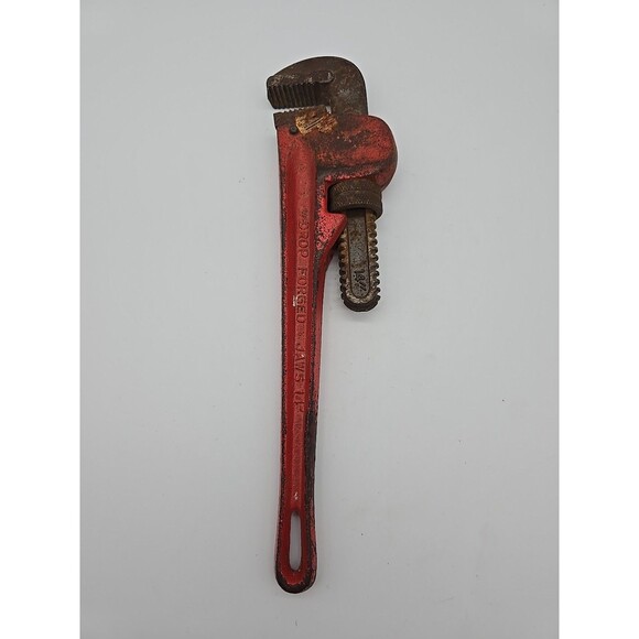 Vintage Tool 14" Heavy Duty Adjustable Pipe Wrench Drop Forged Taiwan - Picture 2 of 7